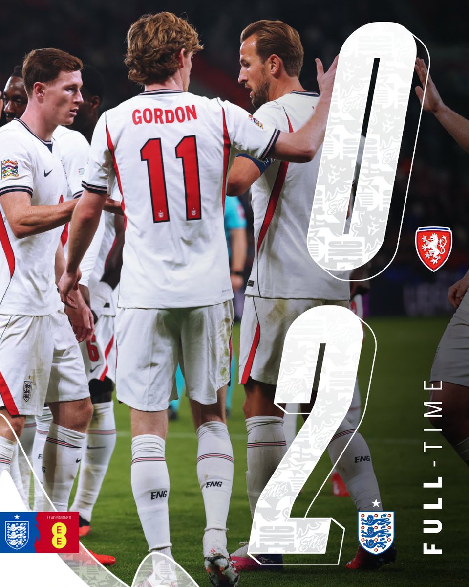 England's tweet photo. Job done in Czechia 🫡

Three #NationsLeague points for our #ThreeLions 🤝 https://t.co/yG5Vb5jocG