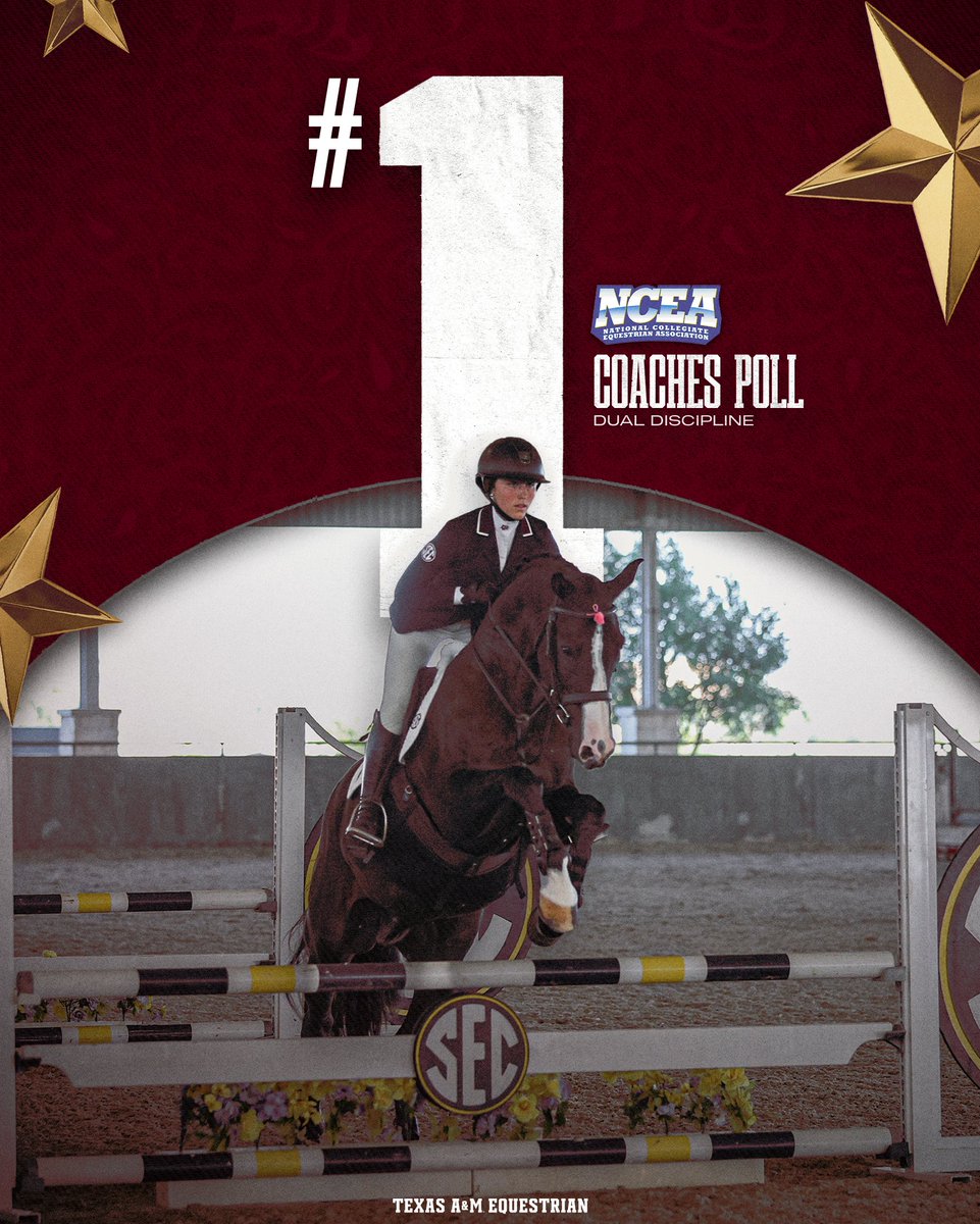 AggieEquestrian's tweet photo. Your Aggies are No. 1 in the NCEA 👏🤩 https://t.co/qDwDDdI3rP
