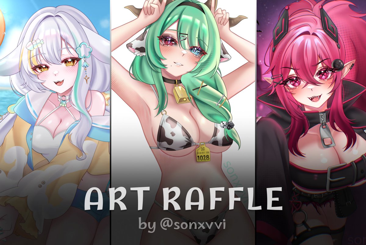 sonxvvi's tweet photo. ˗ˋˏ•  Art Raffle  •ˎˊ˗

One winner will receive a skeb knee-up art featuring your character! 

How to join: 
➤ Follow me
♥ Like + RT
☘ Drop your OC reference below!
  
Ends on October 13th
Good luck! ˶>𖥦<˶

#artraffle https://t.co/cxK6tAFdrG
