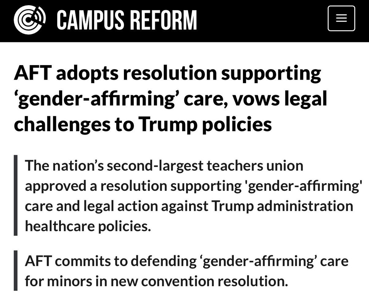 gracepeyt's tweet photo. #WI03: Rebecca Cooke is touting yet another endorsement from a radical liberal group masquerading as a union.
The AFT is hellbent on forcing “gender-affirming” care on students without parental consent and supports males competing in girls’ sports and sharing their bathrooms and locker rooms.
A very fitting endorsement for Crazy Cooke.