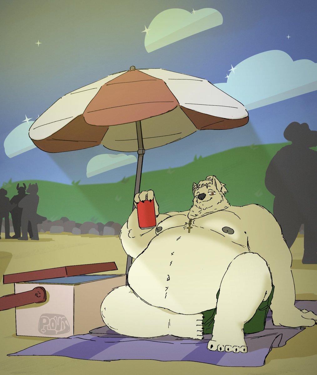 _P1ay3r's tweet photo. beach day 🏖️

#furry #fatfur https://t.co/42pGaBkgdr