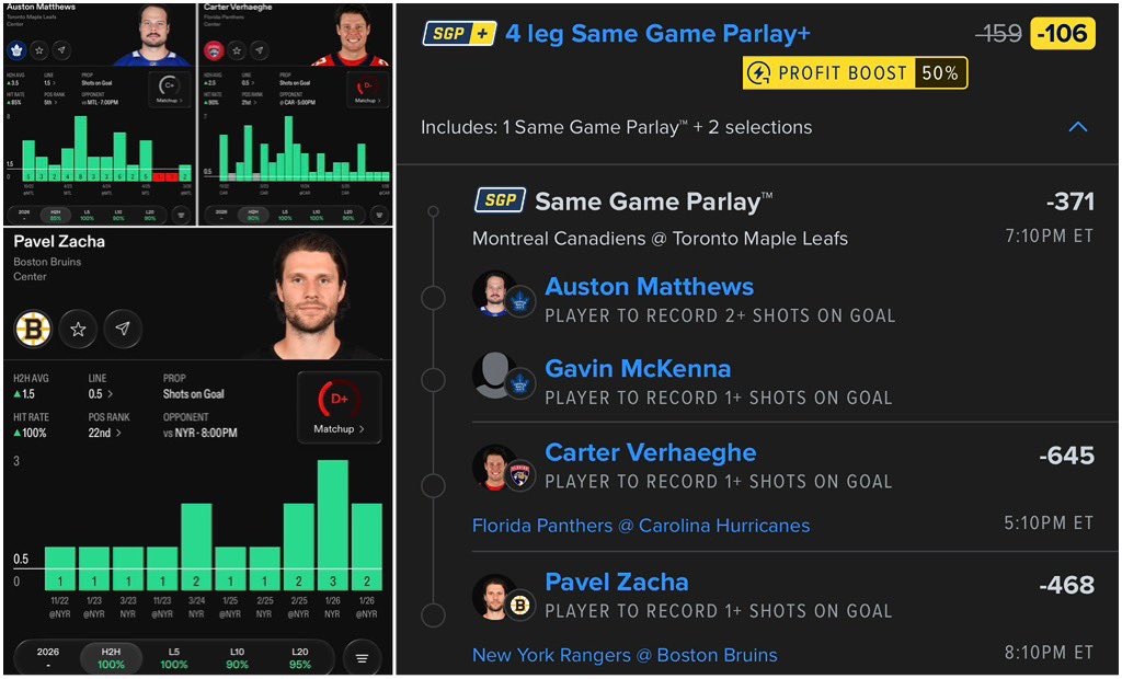 DrakesCakes_'s tweet photo. 🏒Parlay of The Day (-106)🏒
NHL is back!
@OneStopProps_
@propsdotcash📊
#GamblingTwitter #Gambling𝕏 #fanduel #NHLPicks #FreePicks #NHL https://t.co/TxpThgsESG