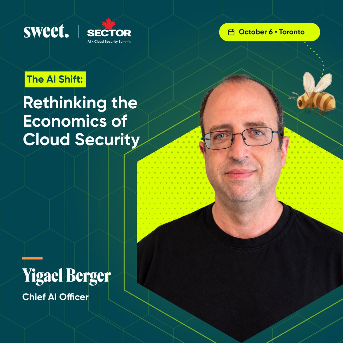 Sweet_cloud_sec's tweet photo. Cloud security’s math is changing. 🍬 Sweet’s Chief AI Officer, Yigael Berger, is taking the stage at Toronto’s AI x Cloud Security Summit to unpack how AI changes the cost and speed of finding, exploiting and fixing vulnerabilities. At #SECTOR26? Come say hi! https://t.co/QCMHbAhO3V