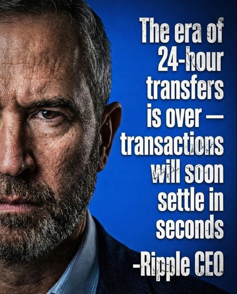 striveXY_'s tweet photo. Brad Garlinghouse: "The era of 24-hour transfers is over — transactions will soon settle in seconds."
 
#XRP will bridge it! https://t.co/ATPTnLqdmH