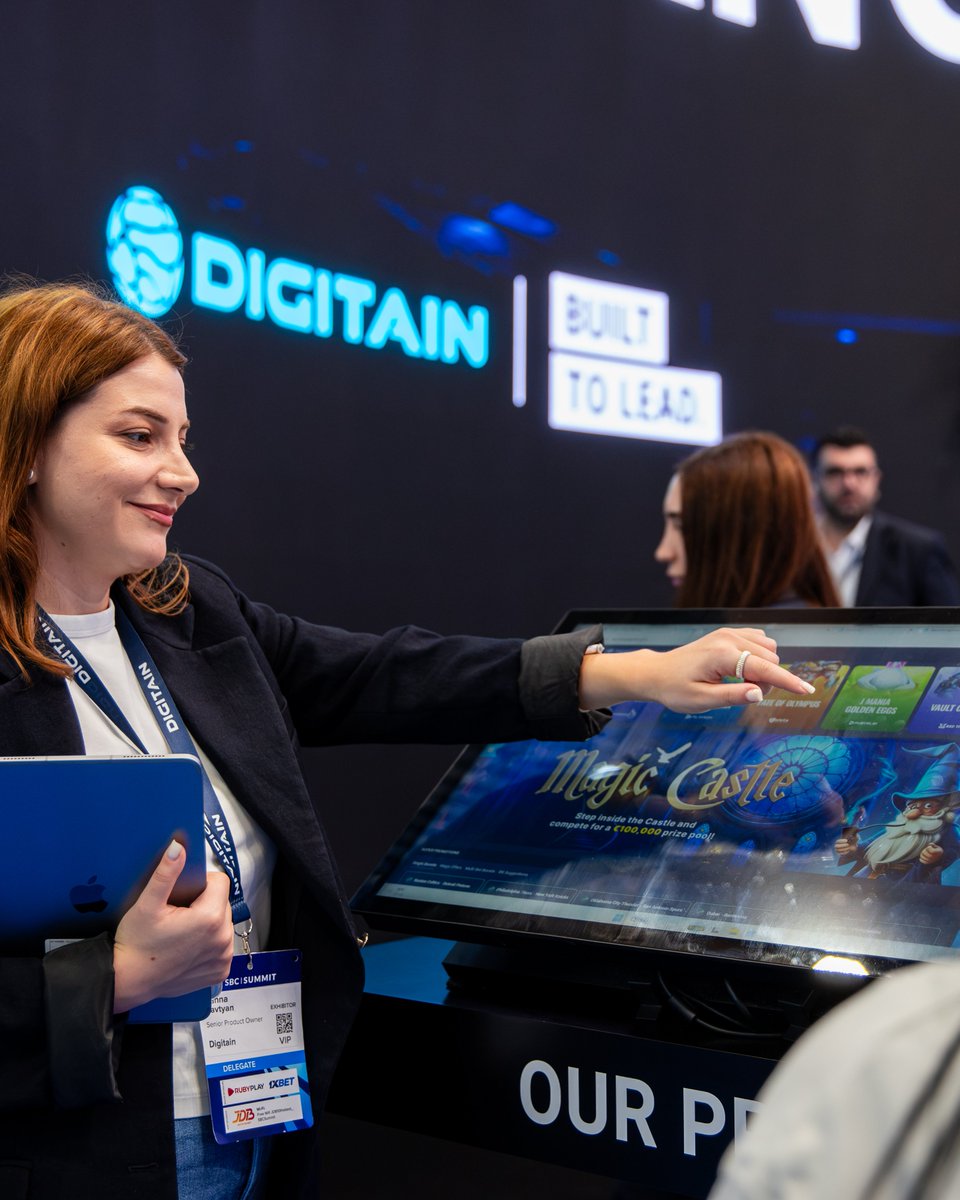 Digitain's tweet photo. First snapshots from SBC Summit Portugal are here 📸

Day 1 at this amazing event is going strong, and the energy at Digitain's stand is only building up ⚡️

Visit us at Stand C218 and let's talk growth 🤝 https://t.co/8nOpb1jhvX