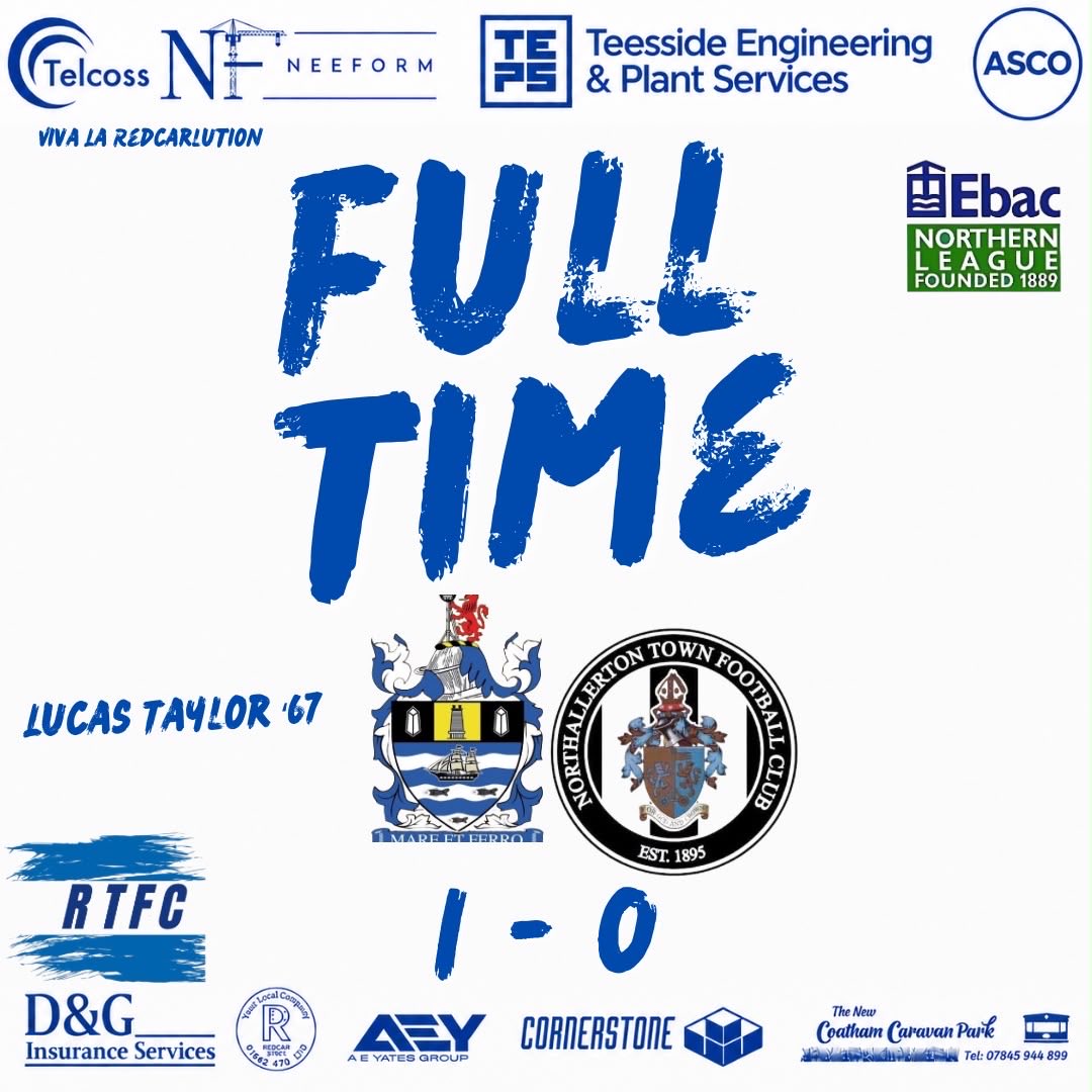 redcartownfc's tweet photo. FULL TIME 

GREAT THREE POINTS 

Lucas Taylor on debut with the games only goal in the second half https://t.co/BoRDH81VVk