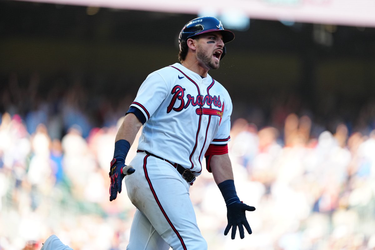 Braves's tweet photo. AUSTIN 3:16 SAYS THAT BALL IS GONE!

#LetItFly https://t.co/mc8Dg0w7EI
