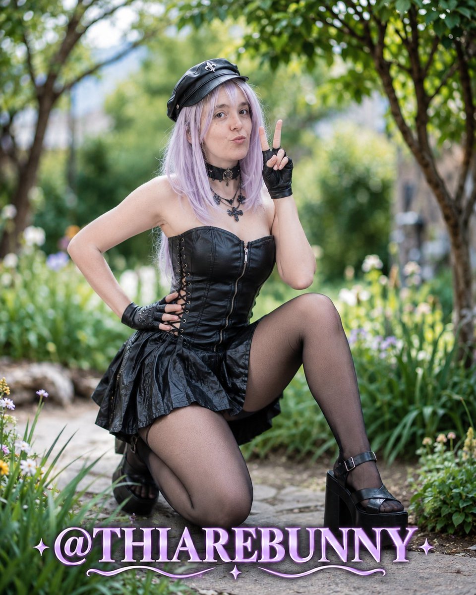 thiarebunny's tweet photo. 🖤 Cuero, encaje, plataformas y actitud gótica ✨ Un look oscuro con un toque juguetón que no pasa desapercibido. 💜 ¿Te quedás a descubrir las próximas poses? Sígueme 👉 @thiarebunny
#Cosplay #GothicCosplay #AnimeCosplay #THIAREBUNNY https://t.co/7LGmmp9HnH