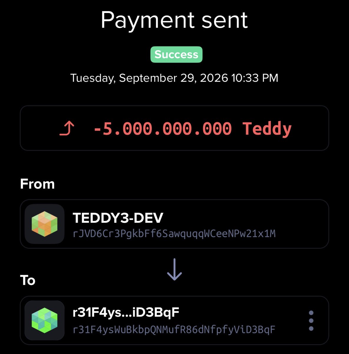teddybearbg123's tweet photo. Another 0.5% of the Teddy supply, currently worth 500+ XRP, has just been sent to Opulence for the next quarter of Teddy NFT rewards. 

We keep rewarding our holders.
Another 3 months secured. 

Keep it $TEDDY 🔥 🐻🐻‍❄️ https://t.co/r63WblilOv