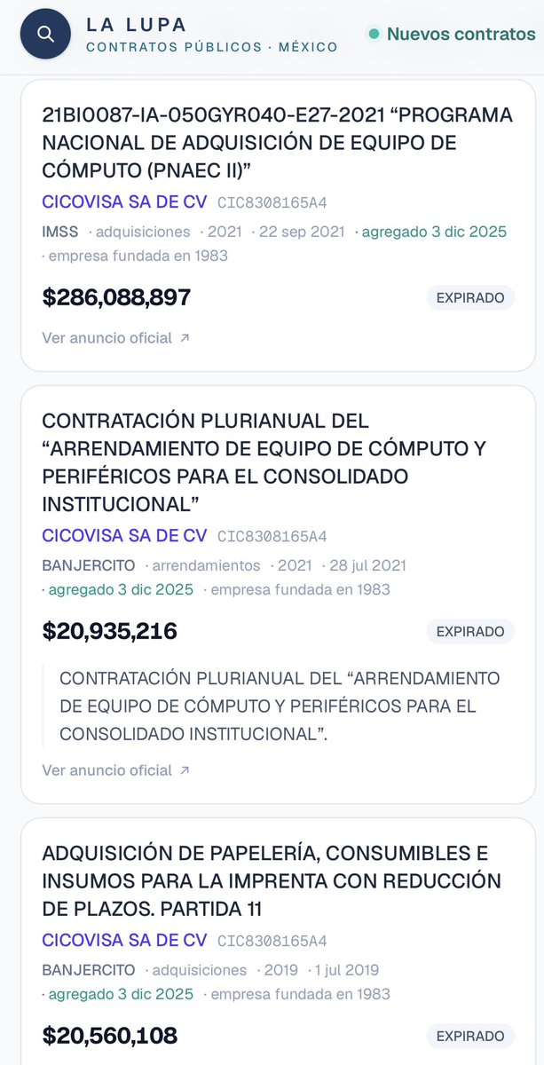 jorgegogdl's tweet photo. @TapiaFernanda Tu cuñada Cecilia Cora López Micheloni es accionista de Cicovisa, empresa que recibió 669 millones de pesos en contratos con los gobiernos de Claudia Sheinbaum y AMLO en papelería y computadoras.

Que suertudotas del Bienestar 🍀 https://t.co/5gldMkEbRK