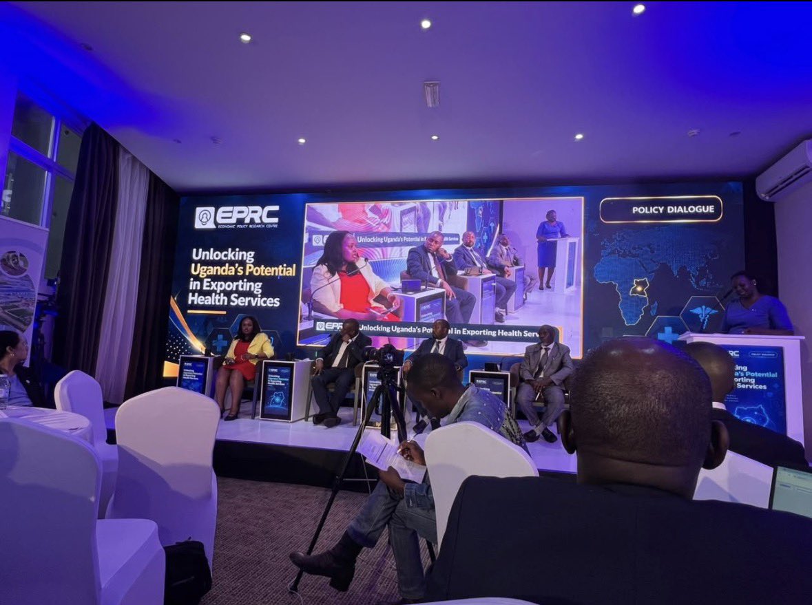 kamukamafredie's tweet photo. The Uganda Free Zones and Exports Promotion Authority (@ufzepa) participated in the @EPRC_official Policy Dialogue on unlocking Uganda’s potential in exporting health services.

The Manager, Export Services, Ms. Brenda Kabasinguzi,highlighted strategies to boost health services exports from medical tourism, specialized care and telemedicine to accreditation, partnerships and branding Uganda as a health hub.
