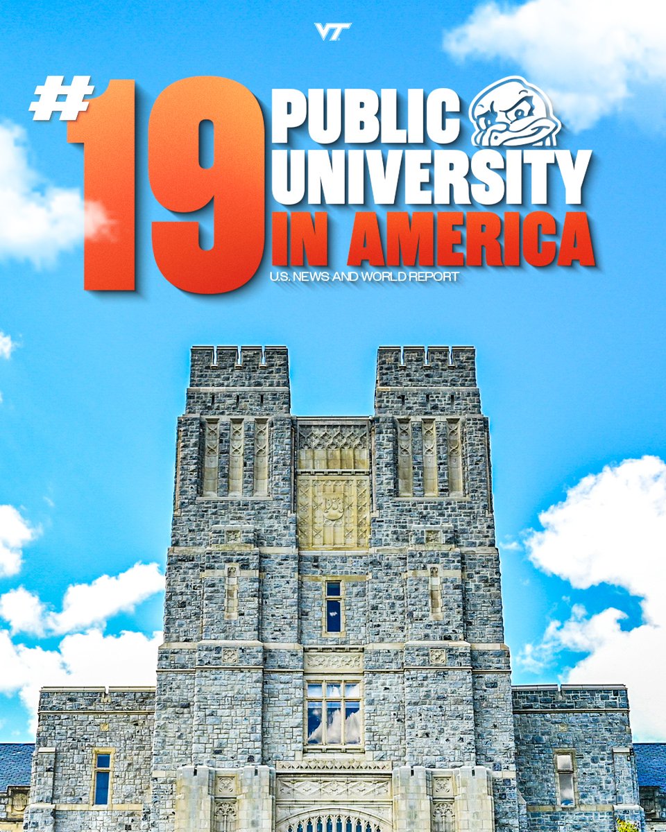 hokiesports's tweet photo. Virginia Tech on the rise! 📈

What a time to be a Hokie 🦃🧡 https://t.co/DPxS1f63C9