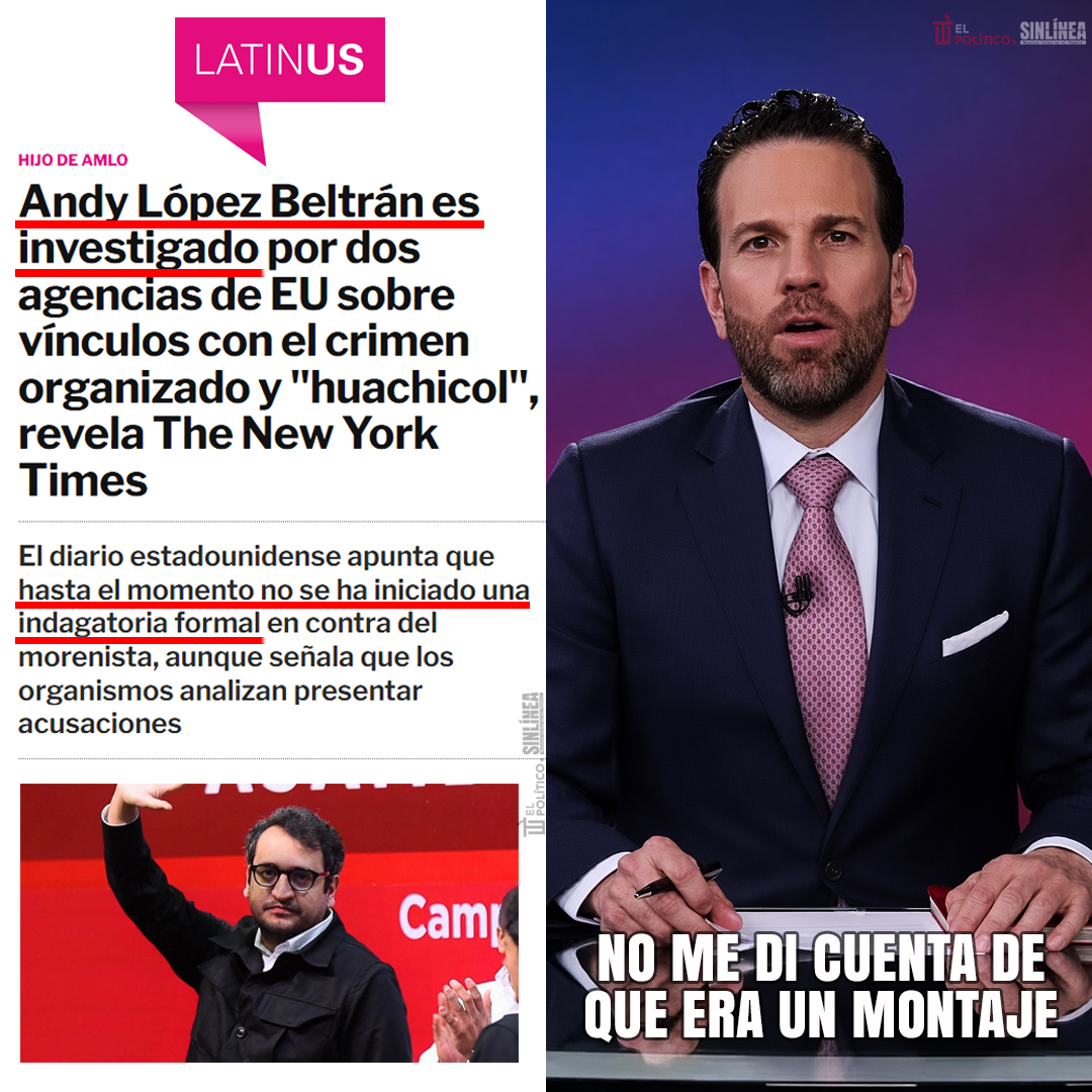 SinLinea_Mx's tweet photo. Perdónenlo, es la costumbre 😅

🔴 ¿A alguien le sorprende que #LordMontajes difunda desinformación para atacar a la #4T? 🙄😒👎🏻 https://t.co/CudIImiLBF
