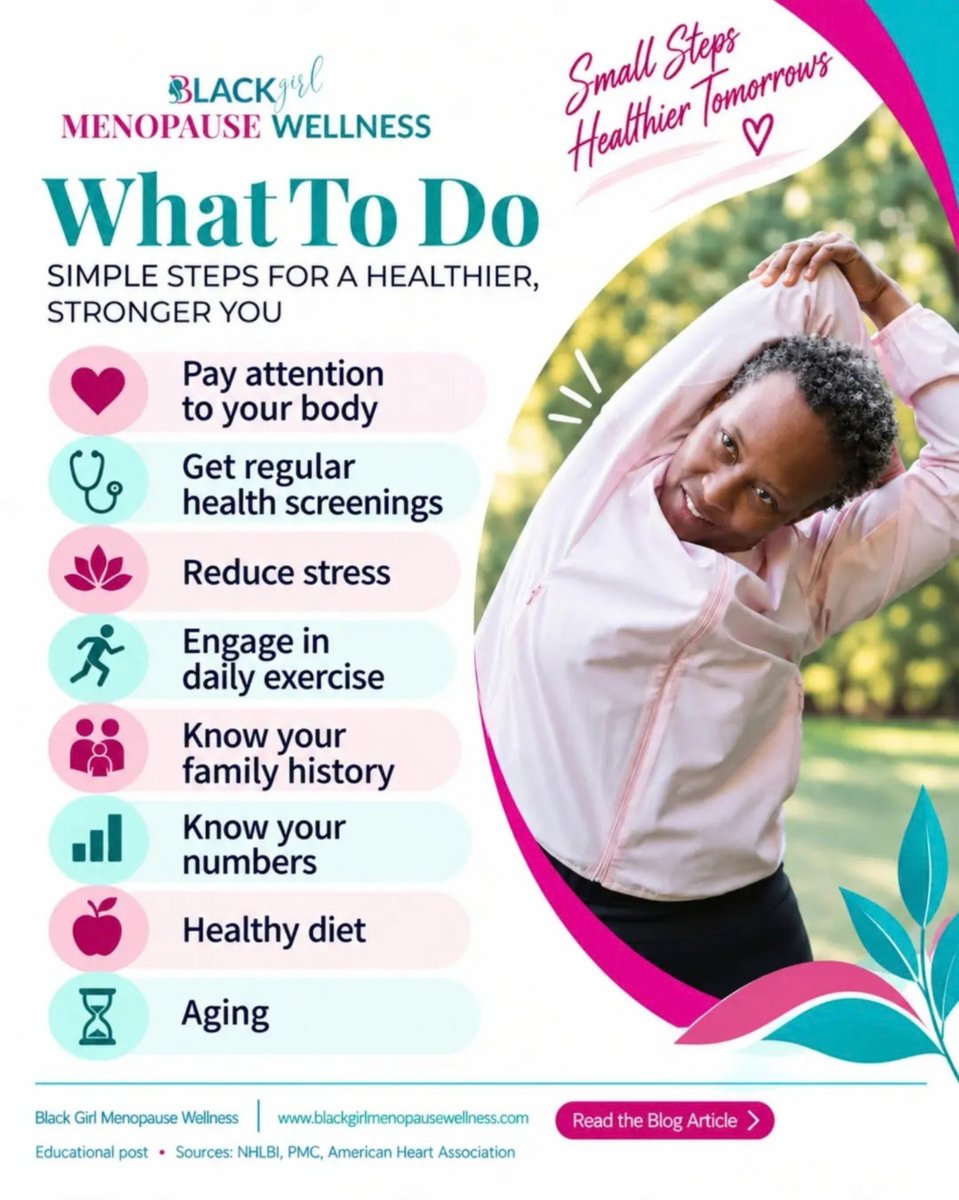 CharmaineVShaw's tweet photo. Menopause often arrives during years when women are carrying deep professional experience, responsibility, and leadership.

Share this with a colleague, leader, or HR professional.
Read the blog article: https://t.co/slIXitahvt

#BlackgirlMenopauseWellness #MenopauseAtWork https://t.co/3xQvCDezI7