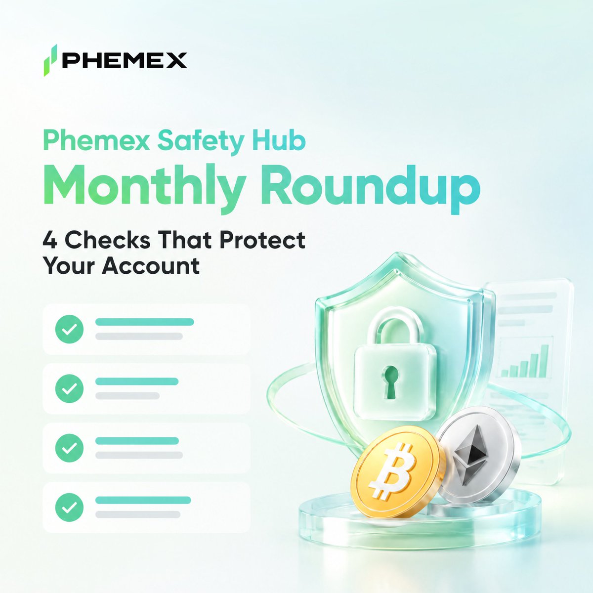 Phemex_official's tweet photo. Most account compromises start with a small request.

Reply to “support.” Click a link. Release an order. Sign a wallet prompt. Paste an API key. 

🚨 4 checks can stop the chain: 
→ Verify the sender
→ Verify funds in-app
→ Verify every signature
→ Verify every permission
Pause before you grant trust.

Phemex Safety Hub Monthly Roundup: https://t.co/3uX1CNiiWr