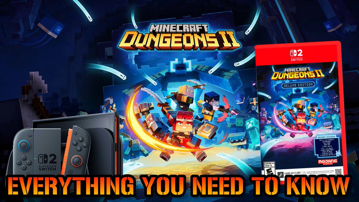 karptendo's tweet photo. Minecraft Dungeons 2 Switch 1 & 2 DETAILS! FPS, Resolution & More!...😆👉
#minecraft #minecraftdungeons2 #nintendoswitch2 #gamingnews
https://t.co/hKsNnaVR8v https://t.co/rumVChYmre