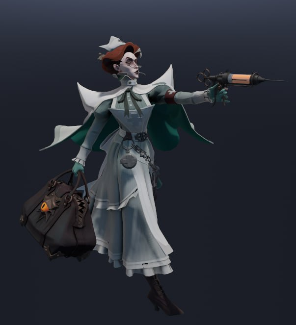 deadlock_8's tweet photo. Nurse Harrow - New deadlock hero (gamefiles) https://t.co/FZBLn7rZby
