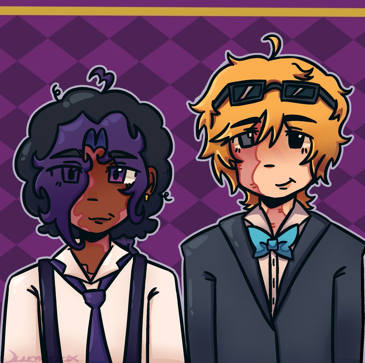 brownboytranny's tweet photo. Hey hey it's media duet! I think that's the duo name idk man.. Tf are they looking at 

#ashswagfanart #surfacetension #surfacetensiontwt #joostjoe https://t.co/I7s9LRSz0s