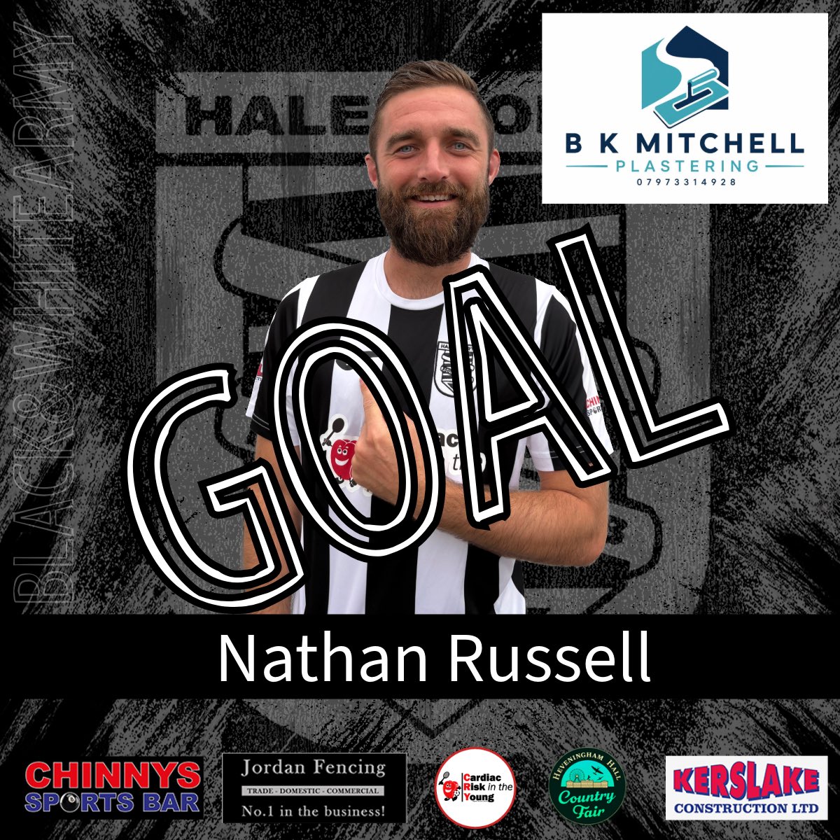 HalesworthClub's tweet photo. Full Time | 

@TheCastlemen 1 - 4 @HalesworthClub 

⚽️ OG
⚽️ Kian Wilson
⚽️ Lewis Chenery
⚽️ Nathan Russell

A brilliant derby win in front of a good crowd 👏🏼⚫️⚪️ https://t.co/1qr2fdGehr
