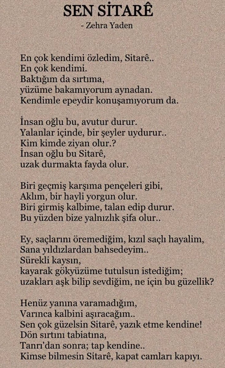 Heyv_777's tweet photo. Insan oğlu bu Sitarê, 
Uzak durmakta fayda olur.
#geceye
#şiir https://t.co/RDVtcohAsa