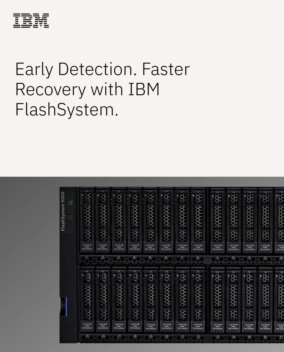 thilodotzel's tweet photo. Every second counts.
#Ransomware recovery starts with detection.
Learn how IBM is helping organizations identify threats sooner and reduce operational impact: ➡️ https://t.co/Gp7ltND3Hu
👁🐝Ⓜ️
#IBM
#IBMStorage
#IBMFlashSystem #CyberResilience
#IBMStorageRocks🚀 https://t.co/Fkh7Pw8AlR
