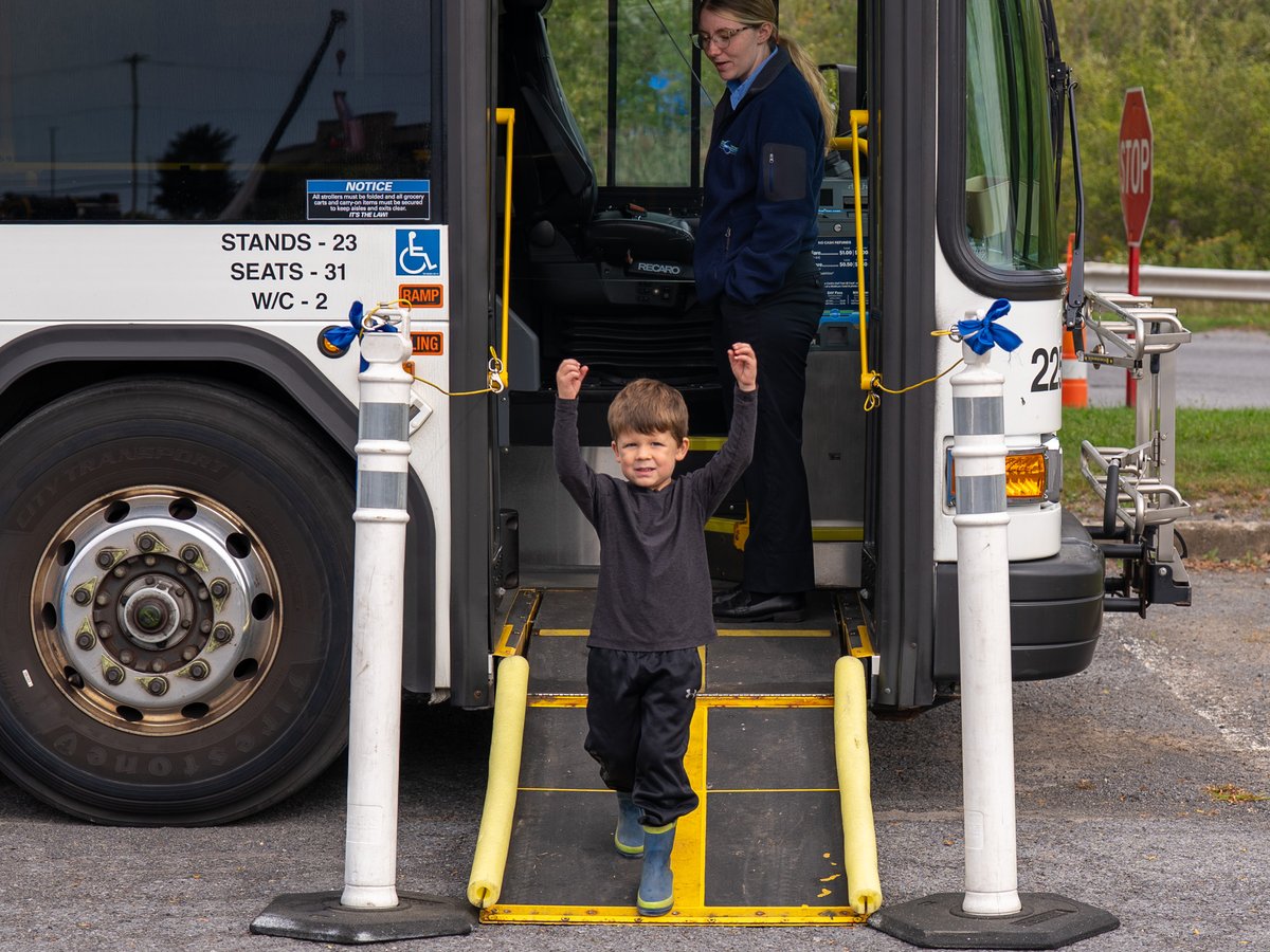 GoCentroBus's tweet photo. Centro had a great time at St. Albert the Great Academy's 5th annual Big Rigs fundraiser this past weekend! 🚍🚜🚔

Kids loved exploring the Centro bus and grabbing free giveaways, the frisbees were definitely a crowd favorite! 🥏There were also tons of big rigs, specialty vehicles and heavy equipment to check out, plus food trucks, games and live music. 🎵

Thanks to everyone who spent the day with us! We’re already looking forward to the next one!

#GoCentroBus #BigRigDay #taketransit