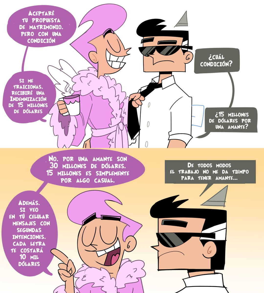 RosaToons's tweet photo. Como amo el Sanderson x Cupido

#FairlyOddParents #PadrinosMagicos #fanart #bl #yaoi https://t.co/xiyT5XDH3x