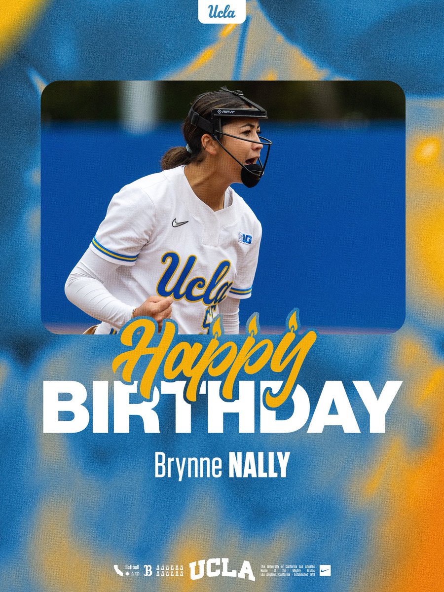 UCLASoftball's tweet photo. Join us in wishing pitcher @2024BrynneNally a #HappyBirthday! 🎉 https://t.co/bqHPMw2ngQ