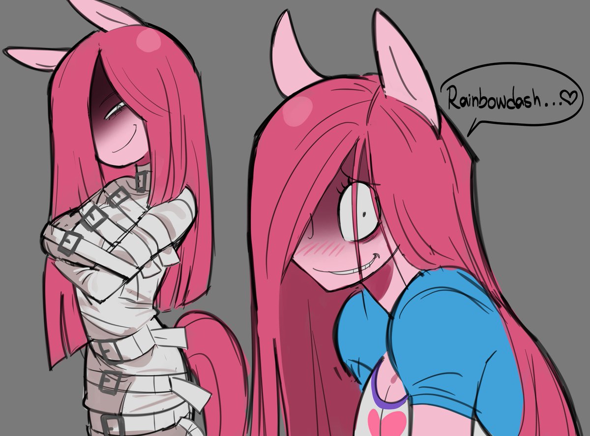 nivotino's tweet photo. #mlp do we fw yandere pinkiepie???? https://t.co/19HiI2D2ES