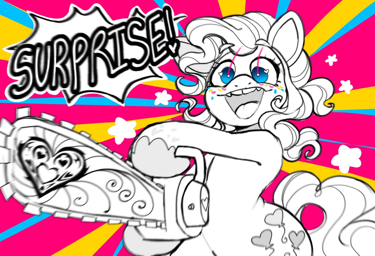 Smear_Gruff's tweet photo. had to draw pinkie gen 6 design in this but idk if i should finish it 

#mlp #mlpart #pinkiepie https://t.co/xSfpOjK25e