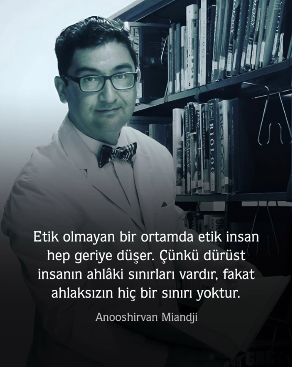 miandji's tweet photo. Etik olmayan bir ortamda, etik insan hep geriye düşer. Çünkü dürüst insanın ahlaki sınırları vardır, ama ahlaksızın hiçbir sınırı yoktur. https://t.co/lbW6NXTCmI
