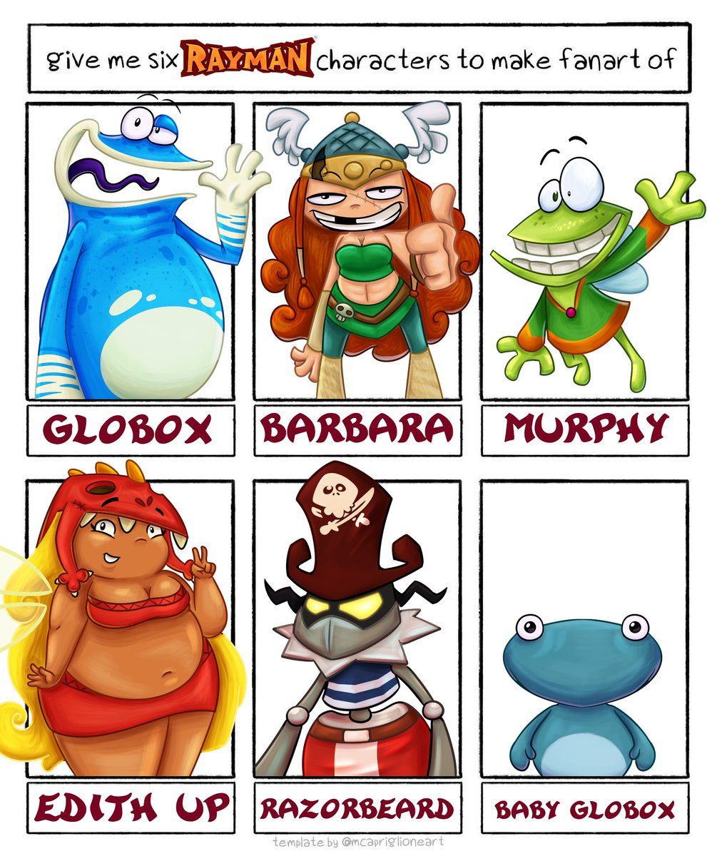 Topsylance's tweet photo. Finally finished this, it was pretty fun drawing these Rayman characters
#sixchallenge #rayman https://t.co/cSc2TBgLhN