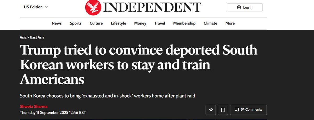 FxGhost2514's tweet photo. @rustbeltmaga @Scuttledud @AgroNationalism They weren't even deported though, Trump offered to keep them, South Korea took them back to punish Trump. He ended up importing more of them via H-1B visas and made exceptions to keep them and many others. Your argument fails. https://t.co/pSlKK1ZiFc