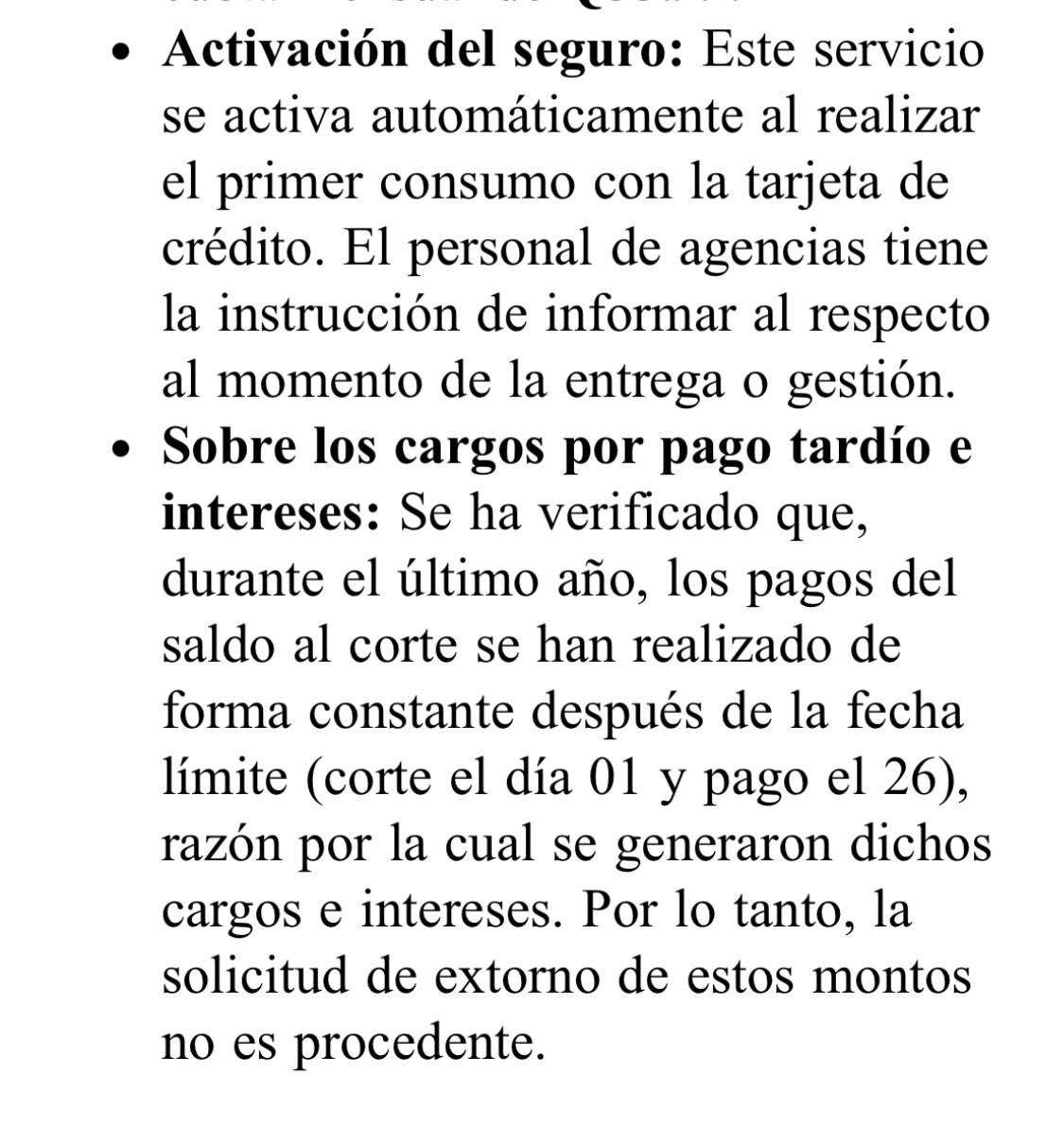 YadiMonzon's tweet photo. Llegó esta respuesta del banco, es increíble.
Adultos mayores, no califican para préstamos, pero si califican para este tipo de acciones.
Porque la tarjeta ya no está activa, pero el cobro exagerado sigue siendo activo. https://t.co/aBRhOyBtF4