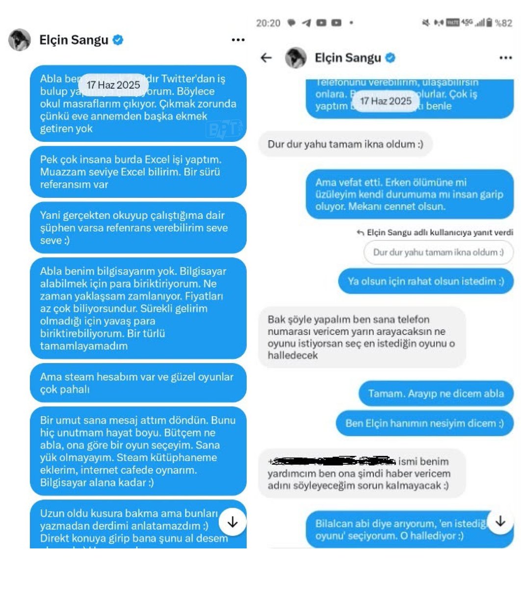 bpthaber's tweet photo. Ekonomik durumu nedeniyle oyun alamayan bir genç, Elçin Sangu’dan kendisine oyun almasını istedi.

— Elçin Sangu gence istediği oyunu aldı. https://t.co/1uhmJtqnRf