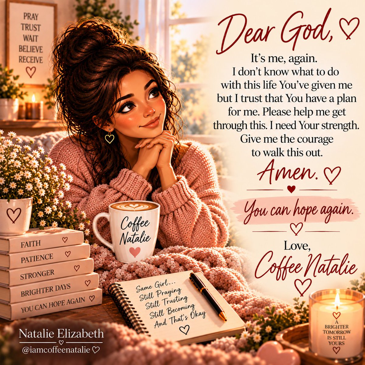 imcoffeenatalie's tweet photo. #PrayAgain #DearGod #DontGiveUp #HaveFaith #NatalieElizabeth https://t.co/WnTywILSKW