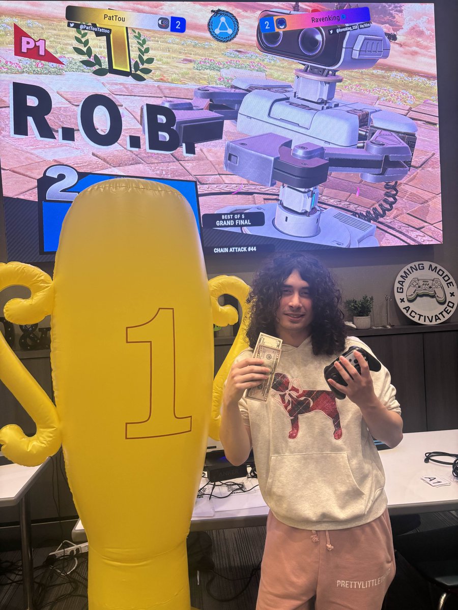 ChainAttackSSB's tweet photo. Congratulations to PatTou for taking 1st at Chain Attack #44!

🥇 @PatTouTattoo 
🥈 @Ravenking_SSB 
🥉 @SsbuMonem 
4⃣ @LightningWins 
5⃣ @ojgaming1337 
5⃣ @Busted_Shard 
7⃣ @Redacious_ 
7⃣ @DigitalFGC https://t.co/8wFRGpro43