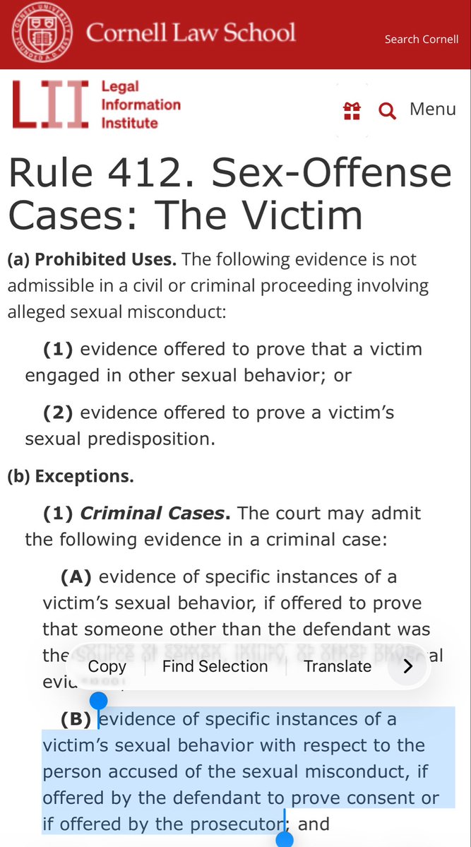 notyourmcbae's tweet photo. on the topic of evidence, it's widely known that the system already makes it difficult for victims to be successful in these trials. certain evidence rules just create more roadblocks for them, despite the rules being "fair and just". our system is failing victims https://t.co/uHCmxYyF81