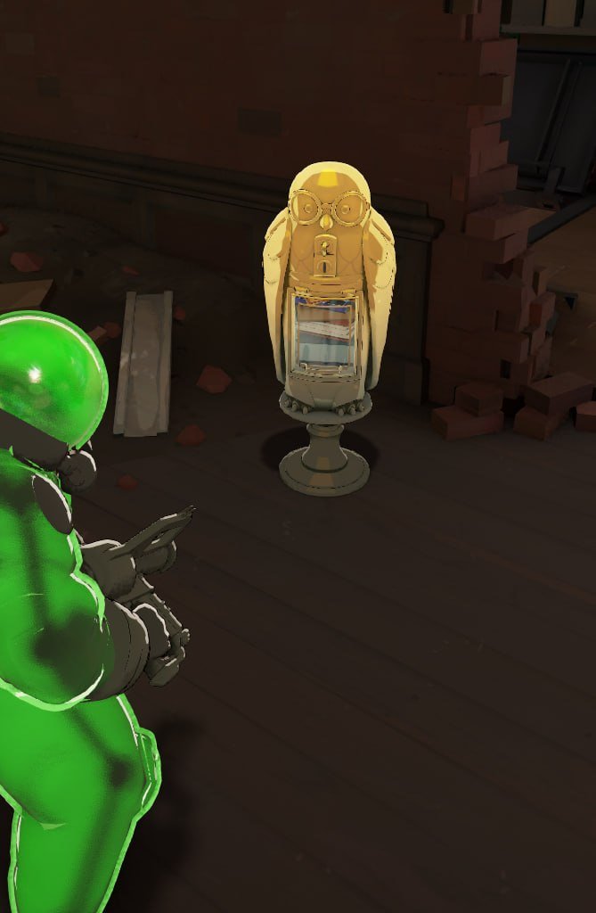 PolymarketDLock's tweet photo. The Golden Statue buffs have received their art pass. They are now owl figurines that drop books and booklets when destroyed https://t.co/rE0ZvD6nlD