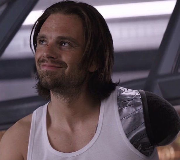 claireakgae's tweet photo. bucky smiling #Healing https://t.co/itdFBshd80