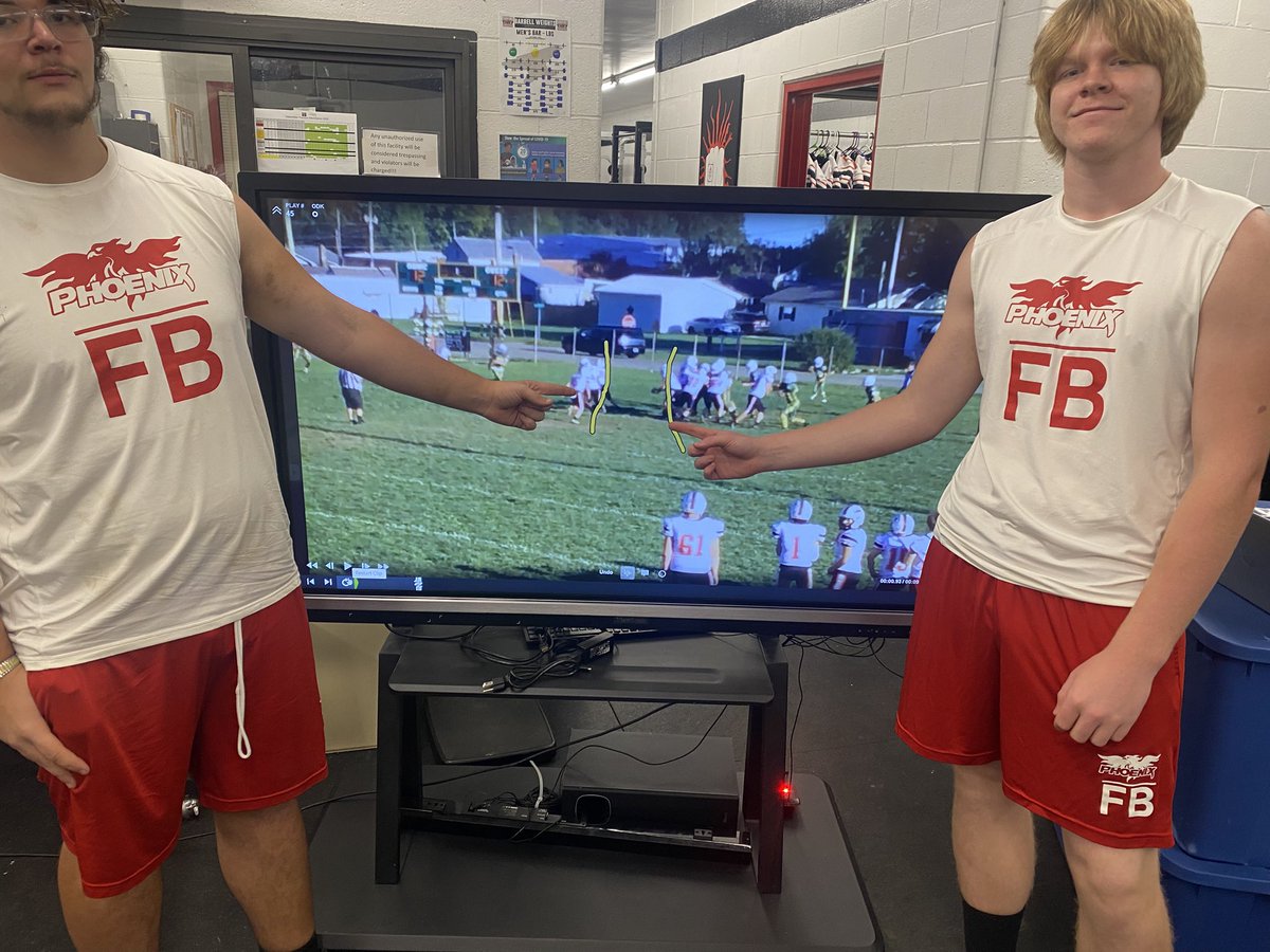 FoxfireFootball's tweet photo. This was a constant theme from Saturday! O-line providing opportunities but bad snap exchanges &amp; missed assignment  on play side linebacker eventually took them away! Players present today were very engaged in wanting to get better! 💯 https://t.co/YCl6UN4f74