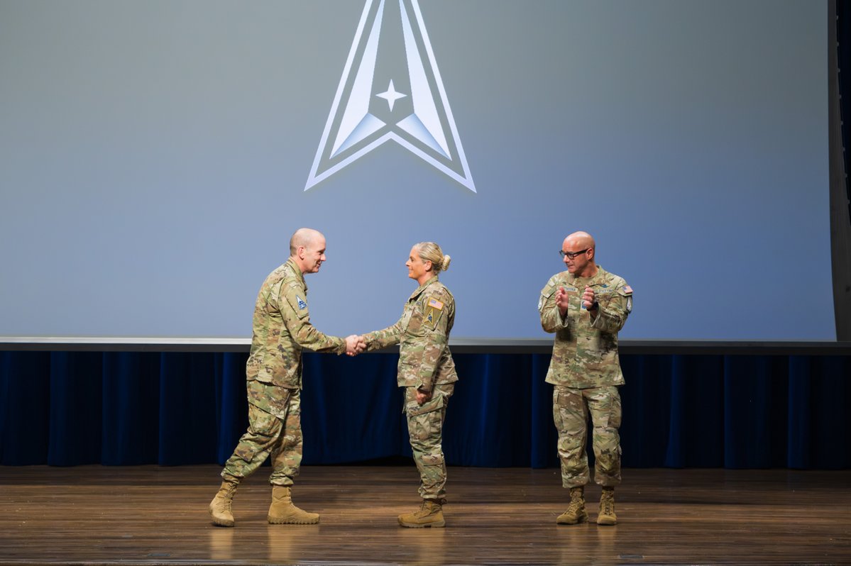 SLDelta45's tweet photo. 🚀 Welcome Back! 🚀 

SLD 45 was honored to welcome the new CSO, General Douglas Schiess.

He outlined his three vital Lines of Effort driving the @USSpaceForce into the future:

🛡️ Forge the Guardian Ethos
⚡ Arm and Grow the Guardian Force
🌐 Integrate Guardian Power at Scale https://t.co/6jJfeffCSx