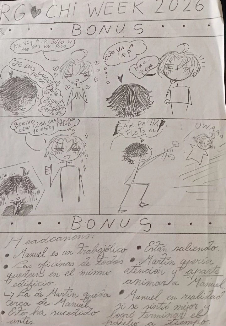 SoloAllertse64's tweet photo. Holaaa, ya se va acabando la semana ToT, este día hice una referencia a una tira hetaliana para el día 6 de la querida #argchiweek2026

...Y un bonus ^^ https://t.co/35TUYXItZG