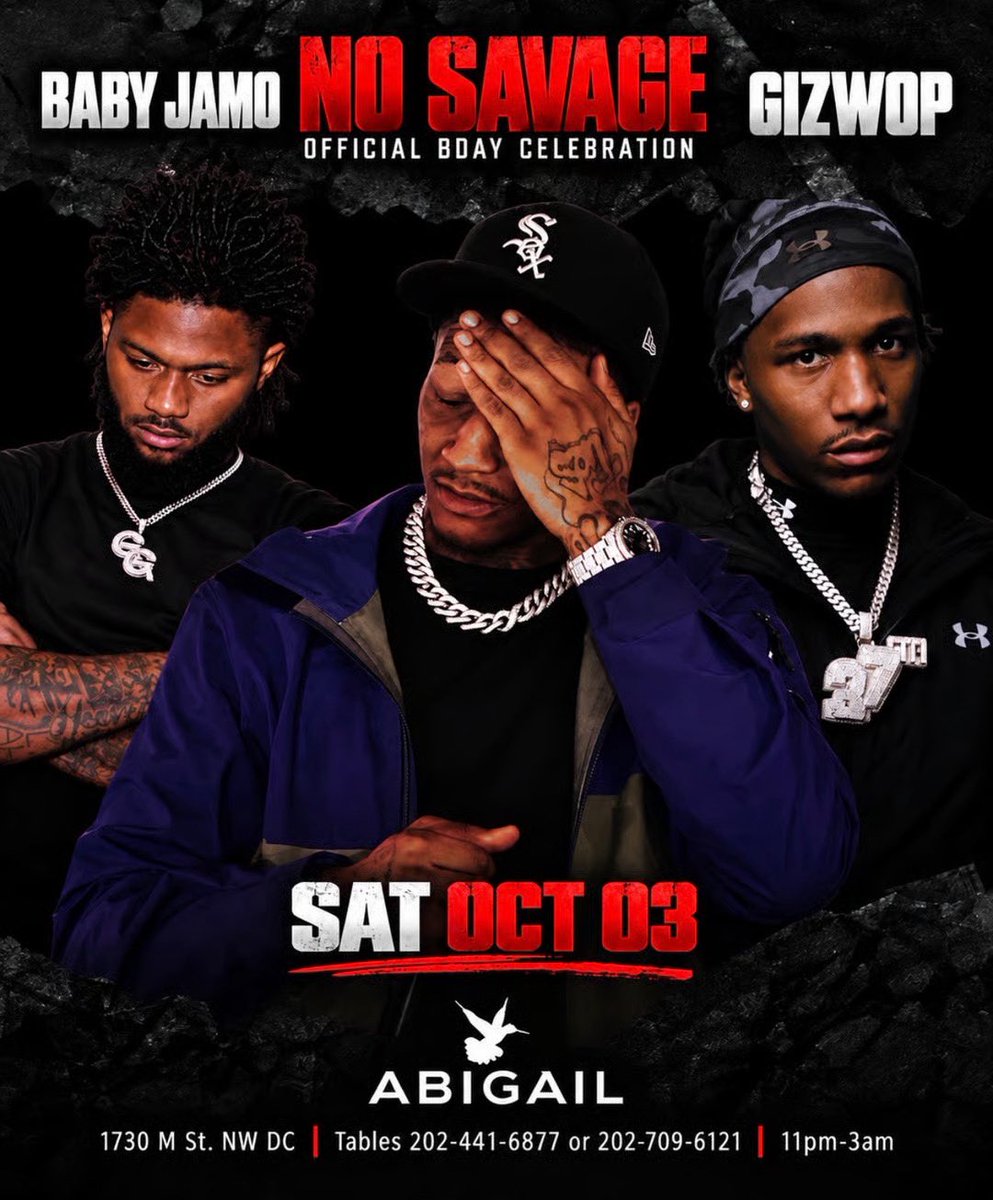 SGEEventz's tweet photo. NO SAVAGE OFFICIAL BIRTHDAY BASH This Saturday at #AbigailSaturdays

Doors Open At 11PM

FREE ENTRY Till 12AM 
RSVP Here: https://t.co/vrzXbQjMp0 https://t.co/H3ZS6QMjSa