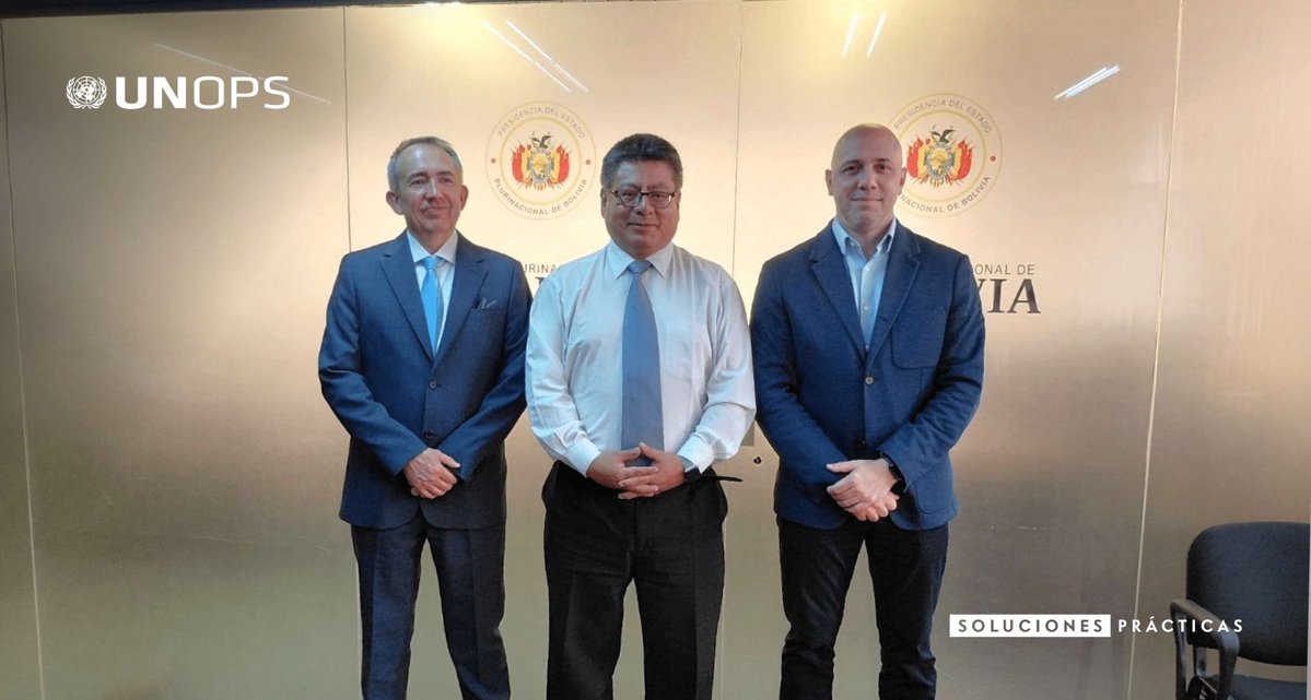 UNOPS_es's tweet photo. ¡Nos encontramos en una misión de alto nivel en #Bolivia!

Durante estos días nos reunimos con @Contraloriabo, Viceministerio de Régimen Interior y Policía de @MindeGobierno, Viceministerio de Desarrollo Productivo, y @Fonplata a fin de consolidar alianzas en beneficio del país. https://t.co/BQD3JKT4SD