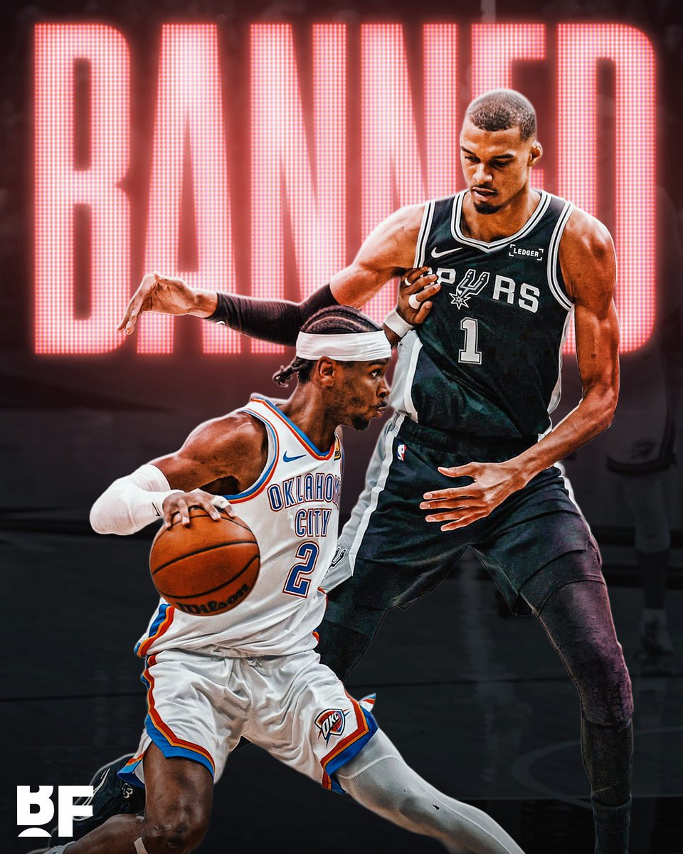 bballforever_'s tweet photo. The NBA is OFFICIALLY cracking down on 'Off-Arm Push Offs' this season and have made it a point of emphasis for more offensive fouls to be called on these plays ✋🏼

SGA just got NERFED. https://t.co/J5QrayFDWg