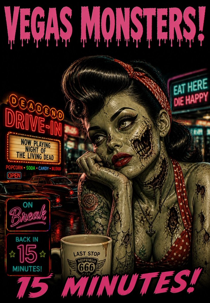 vegasonx's tweet photo. Veronica 15 minutes! #newvmc #veronica #psychobilly https://t.co/3hj8oCBT3K
