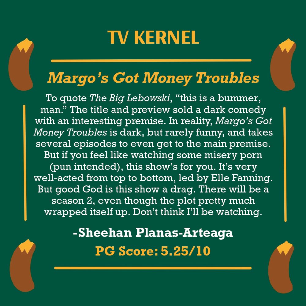 PGPopCulture's tweet photo. Margo’s Got Money Troubles has some phenomenal acting, not much else to redeem a boring, depressing story, says @SheehanWrites
#margosgotmoneytroubles #appletv #ellefanning #nickofferman #michellepfeiffer #tvreview https://t.co/jNrpk1CtAz