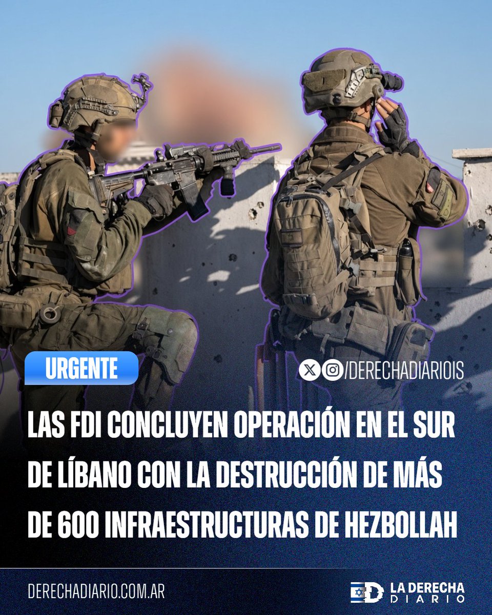 DerechaDiarioIS's tweet photo. 🚨🇮🇱🇱🇧 | EXCELENTE: Tropas de la 55.ª Brigada de Paracaidistas y la unidad Yahalom completan una masiva incursión en Mansouri, neutralizando ocho túneles, numerosos lanzacohetes abandonados y cientos de instalaciones militares para impedir el reestablecimiento de la organización chií en la zona de seguridad.