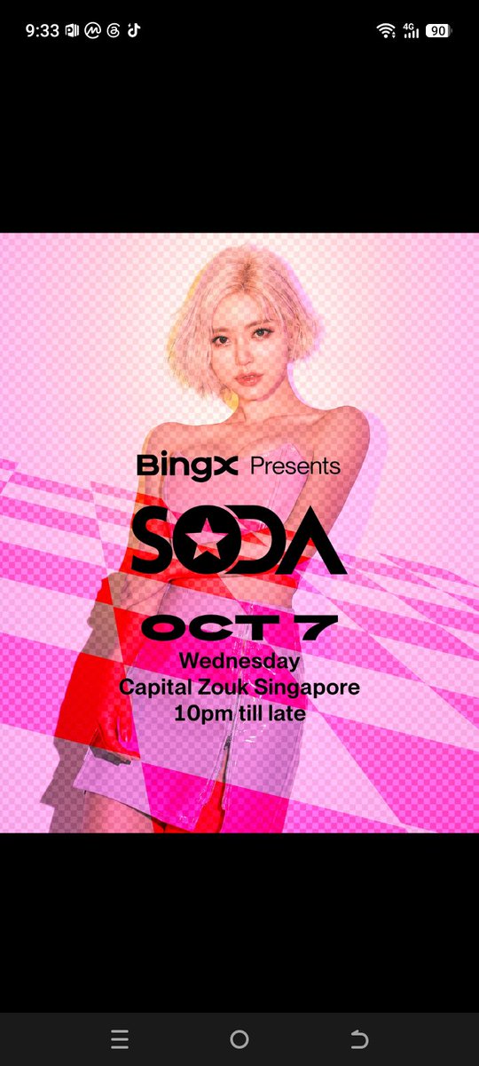 adama17389's tweet photo. DJ SODA performing live on October 7th. The best DJ in Asia, all eyes going to be awake in Singapore from 10pm till late at the BingX after party in Zouk.

As music lovers I'm going to be streaming live , not a sleeping time. Let's kick start the ember month this way.
#TOKEN2049Singapore
